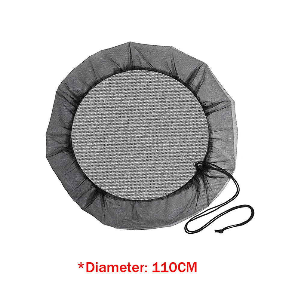 bouchon bassin maille bleu gris pratique ajustable eau protection récupération pluie 80cm 120cm