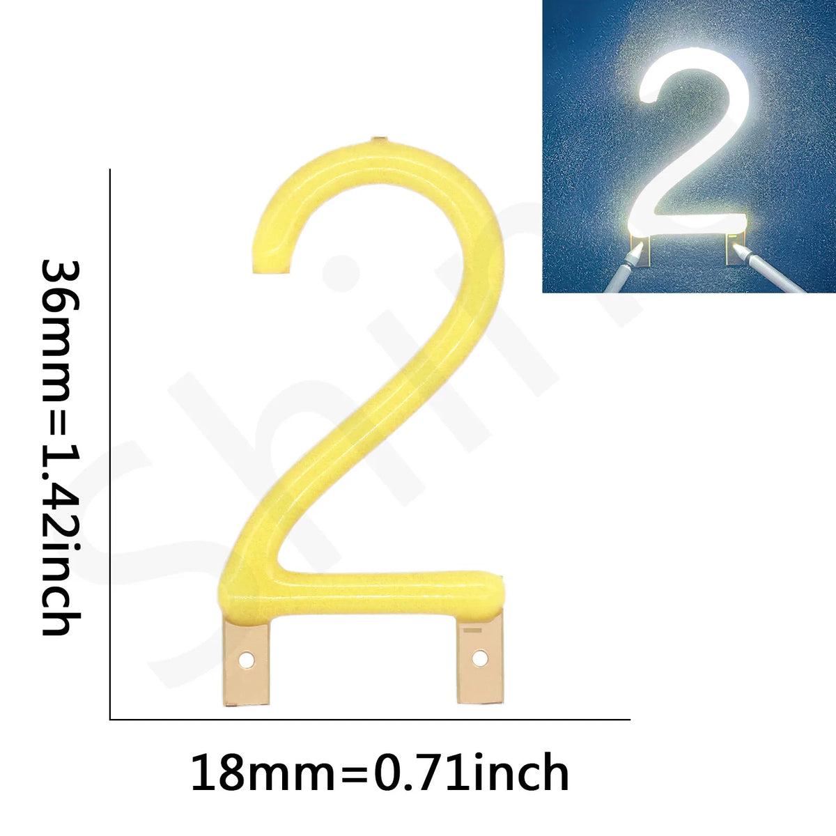 ampoule led numéro lumineuse jaune moderne décoration fête bar restaurant chambre