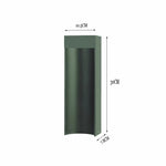 lampe solaire led moderne noir vert foncé ip65 waterproof contemporaine 10w aluminium mat