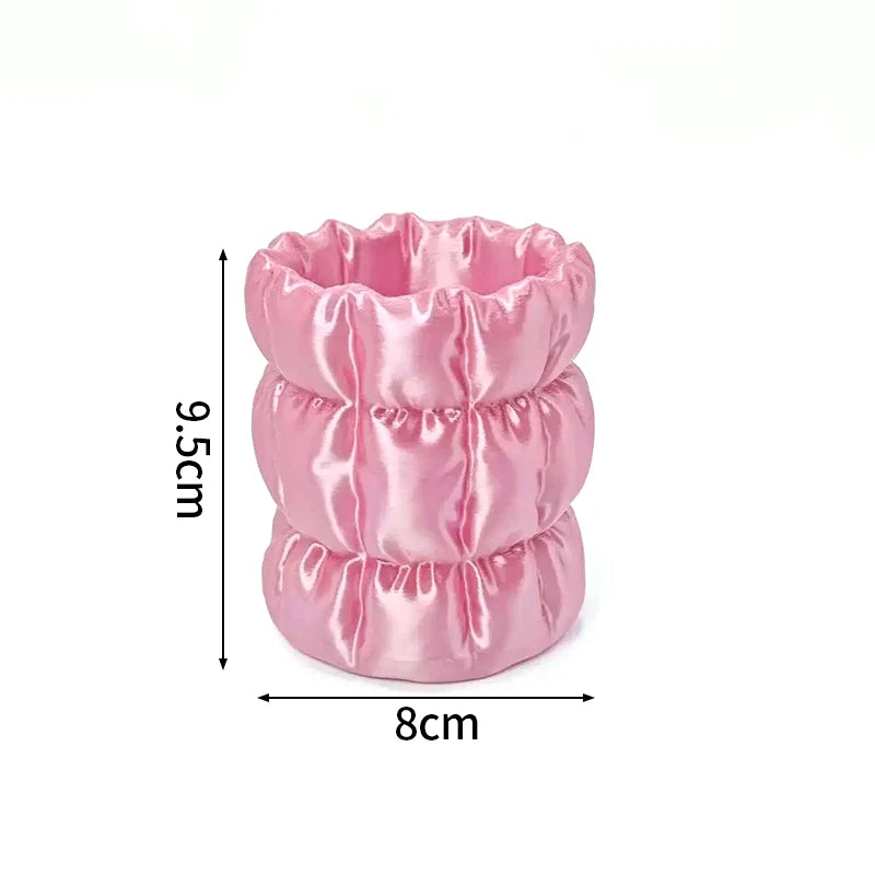 présentoir bijoux rose clair satiné boîte rangement féminin organisateur maquillage