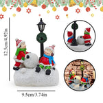 Scène de décoration de table de Noël complète avec statue pastorale centrale
