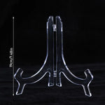 présentoir pliable transparent support assiettes clips moderne rangement domestique transparent sans motif plastique
