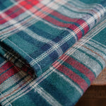 rideaux plaid écossais vert foncé rouge blanc chambre moderne polyester haute opacité tringle