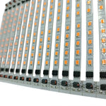 ruban led blanc orange points lumineux moderne adhésif connecteur câble solaire 62mm autonomie