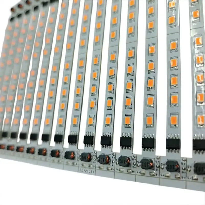 ruban led blanc orange points lumineux moderne adhésif connecteur câble solaire 62mm autonomie