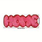 tapis rose lettre moderne polyester persan résistant décoration salon chambre imperméable