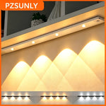 éclairage led sous cabinet blanc triangle moderne clips rechargeable usb