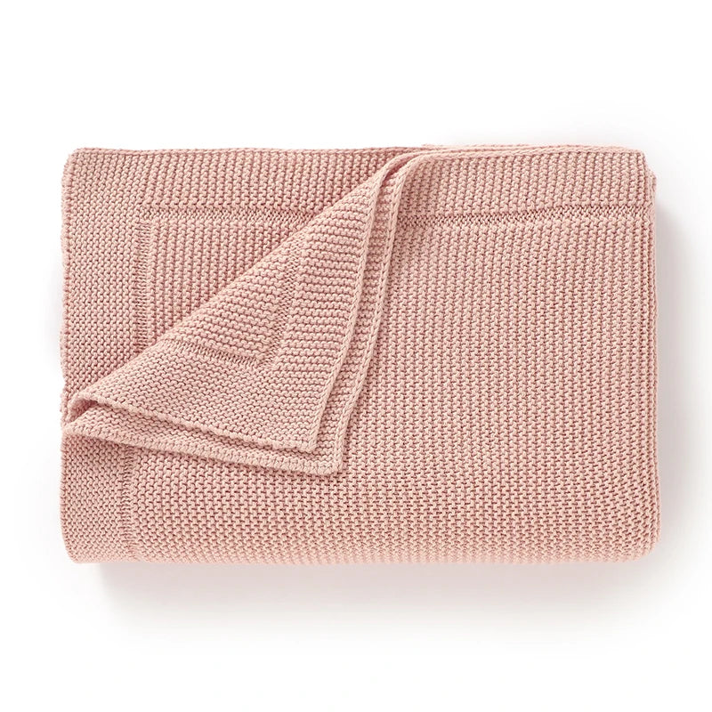 couverture bébé unisexe coton solide toute l'année rose fine opaque simple