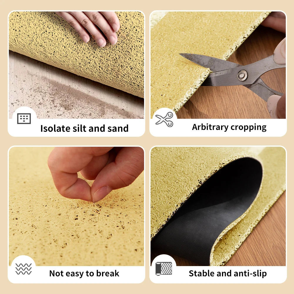 tapis moderne antidérapant géométrique jaune violet sol extérieur légèrement rugueux adhésif