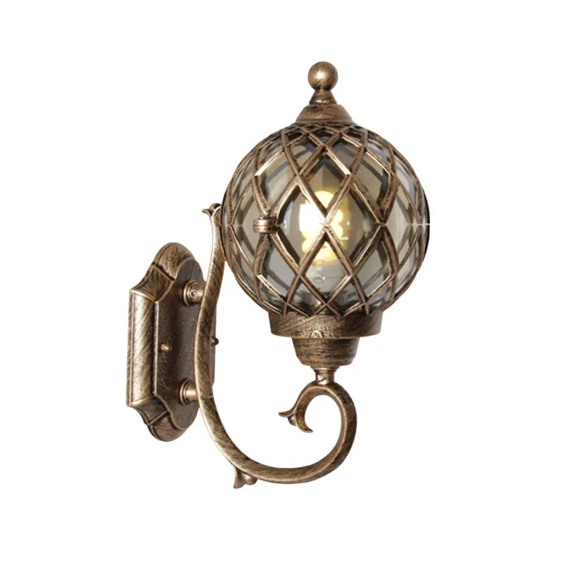 lampe murale vintage noir bronze ajourée rétro entrée chambre étude salle bain interrupteur bouton