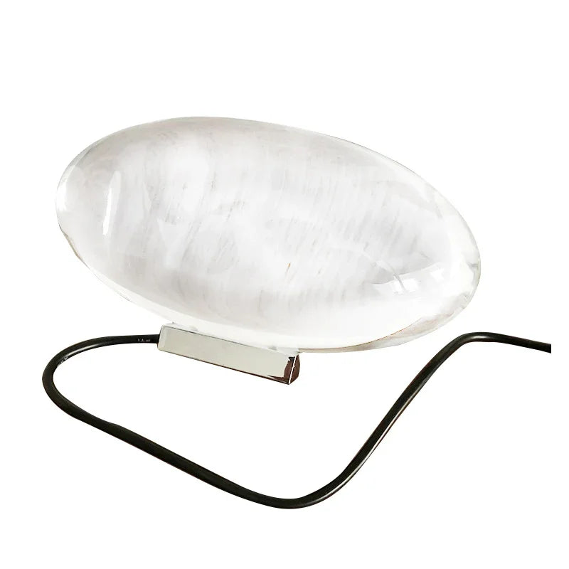 lampe table led cristal moderne transparente italien flux lumineux adjustable chambre salon decoration
