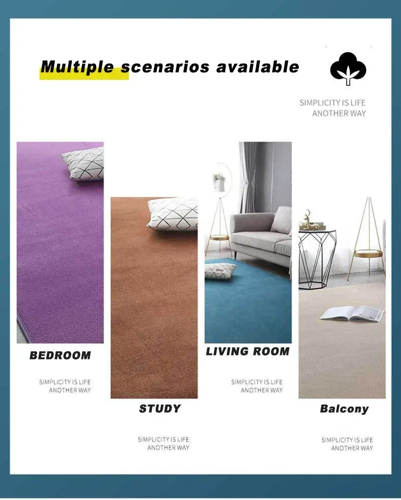 tapis multicolore patchwork moderne motifs géométriques imperméable anti bactéries non glissant salon cuisine
