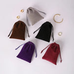petit sac velours cordon bijoux cadeaux mariage noël fête cadeau