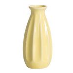 vases céramique moderne rayures horizontales orange blanc rose jaune vert clair