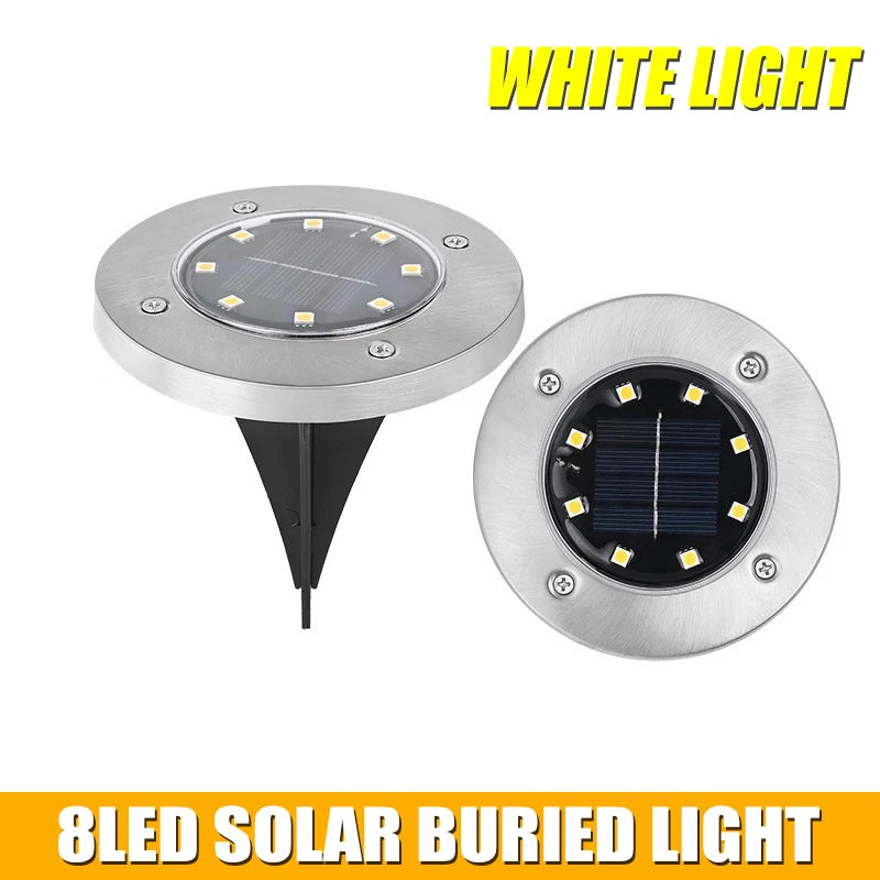 éclairage solaire paysage led argenté moderne absp65 ip65 étanche adaptableextérieururgence