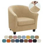 housse fauteuil moderne gris rose carreaux polyestère lavable printemps été salon