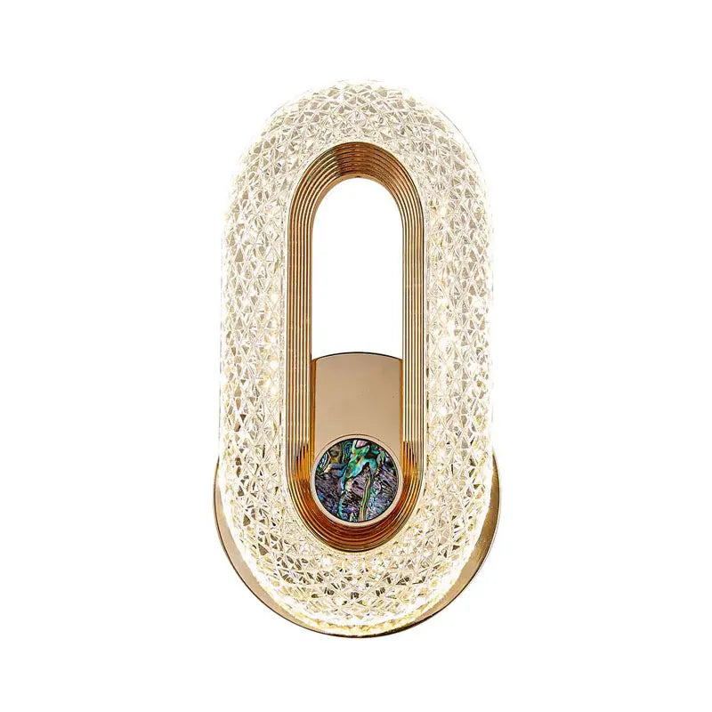lampe murale contemporaine dorée verre dépoli élégante moderne fixés mur led chambre coucher entrée