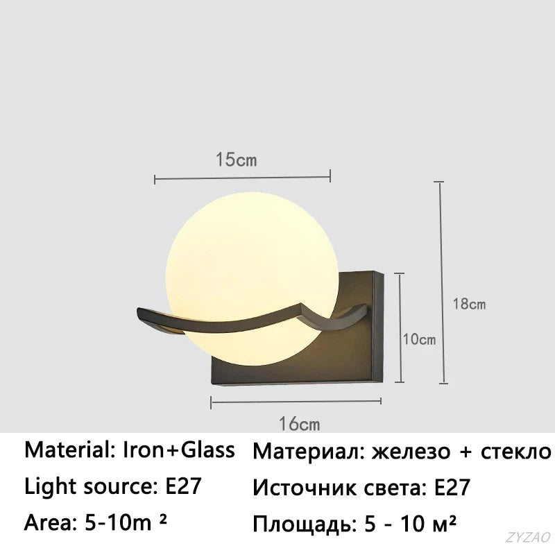 applique murale moderne verre texturé transparent éclairage led fixée mur contemporain chambre veilleuse