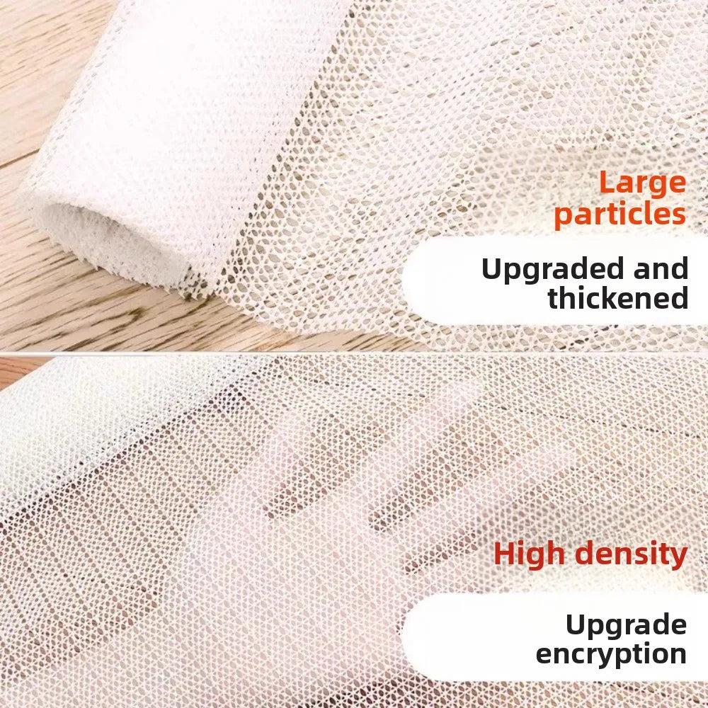 tapis anti dérapant pvc alvéolaire blanc crème utilitaire semi transparent meubles yoga 50cmx80cm