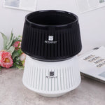 pots plante blanch noirs rayures verticales moderne grille drainageintérieurextérieur