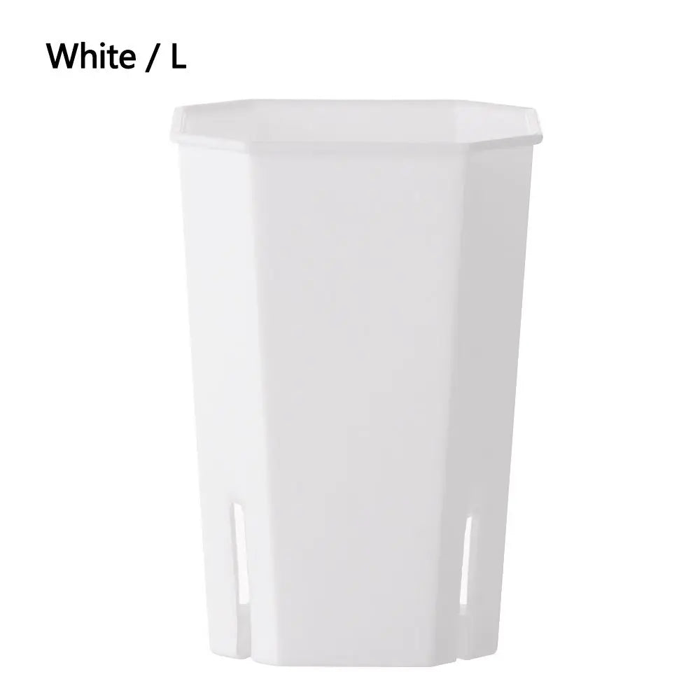 pots fleurs modernes blanc noir transparent ouverture jardinage plantes pot