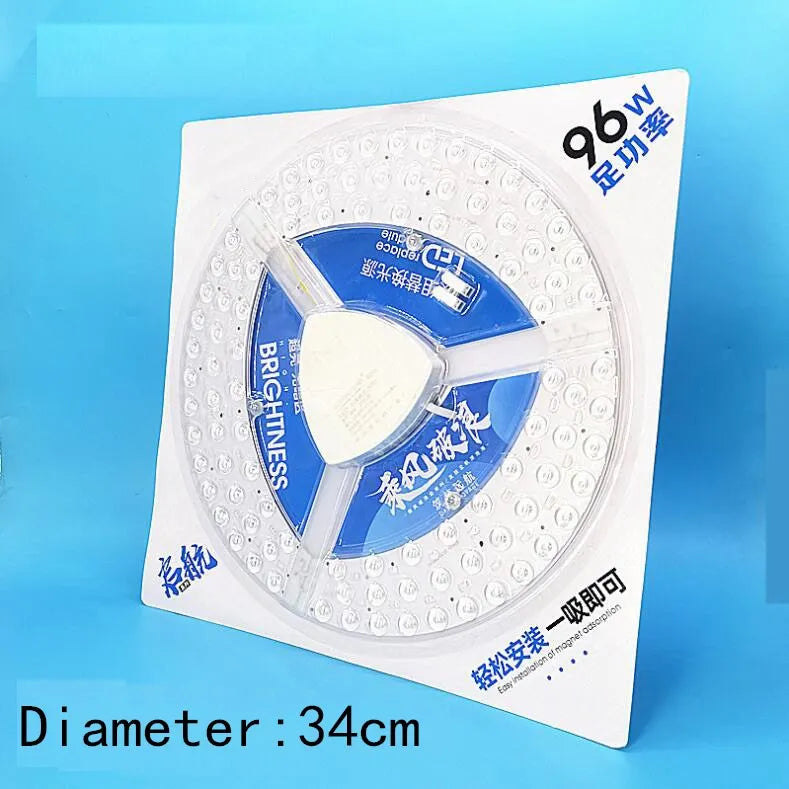 anneau lumineux led blanc moderne 12w 18w 24w 36w 48w vis connecteur électrique
