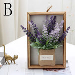 décoration murale bouquet artificiel violet blanc vert rustique bohème toile jute intérieur maison fête
