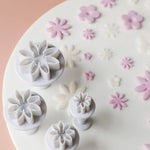 décoration pâtisserie fleurs motifs pétales lisses mignon lilas rose orange jaune blancOpaque