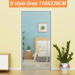 rideaux anti chat filet maille fine gris clair sécuritaire velcro zippé double sens chambre