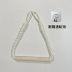 porte rouleau papier toilette blanc bois corde boho rustique suction chambrehôtelDecorationMaison