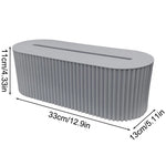 organisateur moderne boîte rectangulaire striée beige clair minimaliste multifonctionnelle rangement électroménager