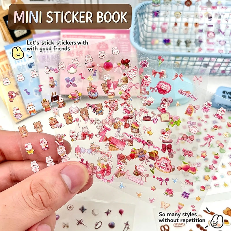 sticker kawaii mignon dessins animés fruits bonbons adhésifs scrapbooking agenda manucure nail art multicolore