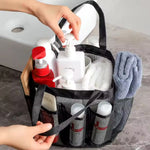 sac toilettage polyestère filet transparent noir rose turquoise multifonction salle bain voyage camping