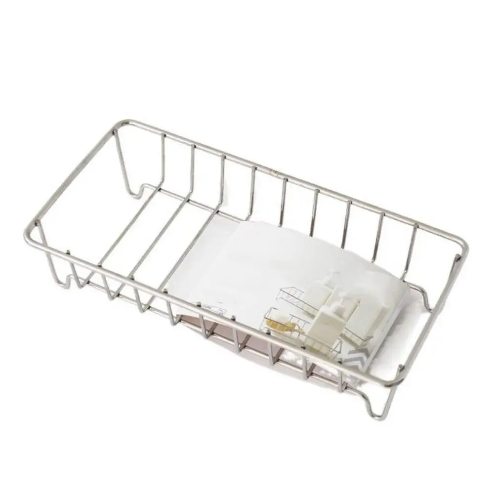 panier savon argenté maille moderne clips cuisine salle bain rangement durable minimaliste