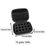 boîte rangement flacons insuline noir texture maille moderne fermeture glissière 30 emplacements