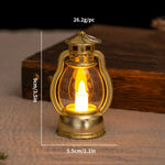 lanterne vintage transparente bougie led ornoements noel anneaux metalliques effet metallique robuste