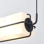 suspension lumineuse moderne minimaliste pendentif noir rectangle métal opaque 2000 82000 lumens