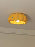 lampe moderne jaune points bleus enfant douce chaleur toucher réglable