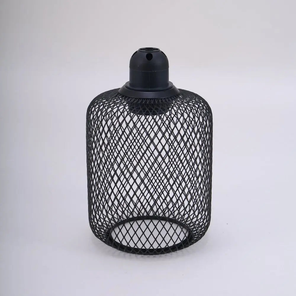 lampe suspendue industrielle filtre ampoule filament noir doré blanc métal maille opacité vintage