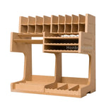 boîte rangement modélisme compartiments cartes peinture accessoires plateau central naturel pratique