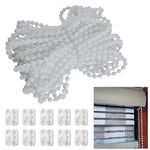 chaîne blanches modernes 10m clips blancs opaques rechargeable