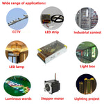 transformateur alimentation 12v 1a 2a 3a 5a 10a 15a 20a 30a 40a 50a ac110