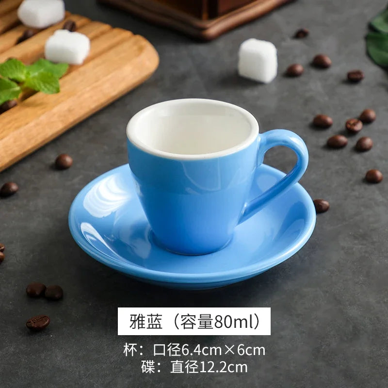 tasses céramique porcelaine poignée cuillères moderne rouge vert bleu jaune blanc