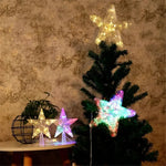 décoration multicolore étoiles lumineuses led transparentes moderne guirlande fête noël mariage