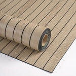 papier peint auto adhésif moderne rayures verticales beige clair enfant chambre cuisine résistant eau