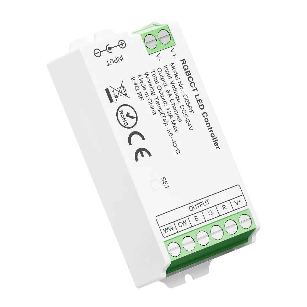 contrôleur led rgb cct moderne 5v 24v app commande vocale ethernet