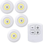 lampe led veilleuse blanc moderne adhésive batterie commandes distante luminosité réglable chambre salle bain
