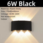 lampe murale moderne noire blanc 8w 4w 12v led cuisine salle manger
