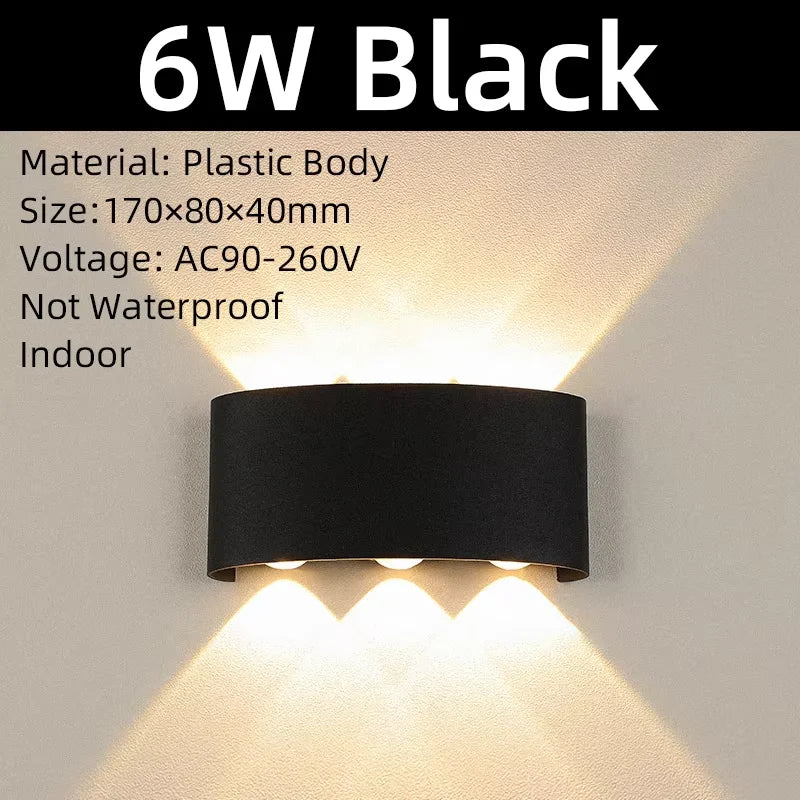 lampe murale moderne noire blanc 8w 4w 12v led cuisine salle manger