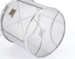 sacs assaisonnement acier inoxydable filtre cylindrique maille fine argenté moderne cuisine stockageversiblechains métalliques